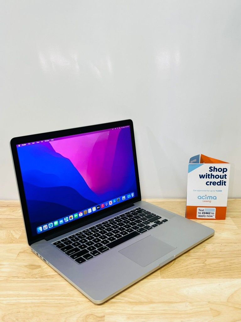 Apple MacBook Pro 15” Retina Quad Core i7/16GB RAM/256GB Storage Laptop Warranty Included