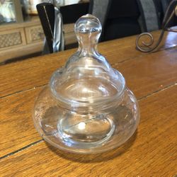 Small Jar With Lid 4.5x5.5 Inches 