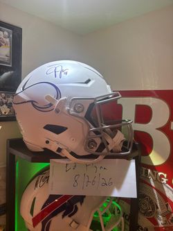 Justin Jefferson Speed Full Size Helmet  <> Becket COA
