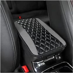 Car Center Console Cushion Pad, Universal Leather Waterproof Armrest Seat Box Cover Protector,Comfortable Car Decor Accessories Fit for Most Cars, Veh