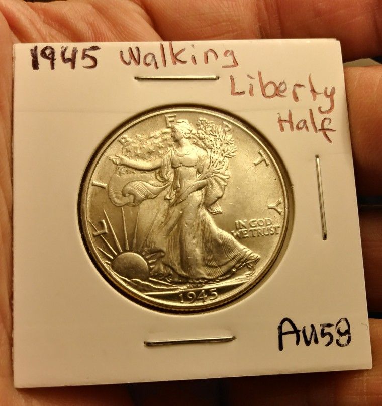 1945 Walking Liberty Half Dollar