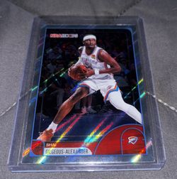 Shai Gilgeous-Alexander Light Burst Holo Refractor (Topps NBA Hoops)