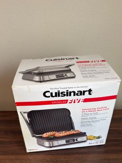 Cuisinart Digital Griddler / Indoor Grill & Panini Press (Used)– Brushed Stainless Steel