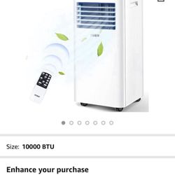 Pasapair Portable Air Conditioner/Air Cooler 10000 BTU with Dehumidifier&Fan Mode/Quiet AC unit Cools Rooms to 400 sq.ft,with Remote Control,LED Panel