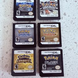 Pokémon DS Collection - Authentic - HeartGold SoulSilver Black 2 & More