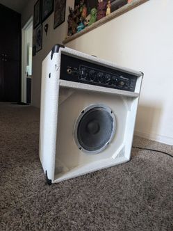 Ampeg BA-108 v2 bass amp (painted white)