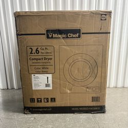 MAGIC CHEF2.6 cu. ft. White Compact Electric Dryer