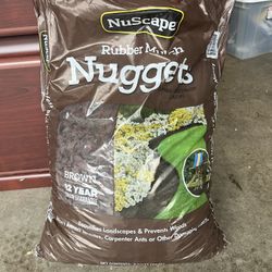 Free Rubber Mulch Nuggets, Brown 