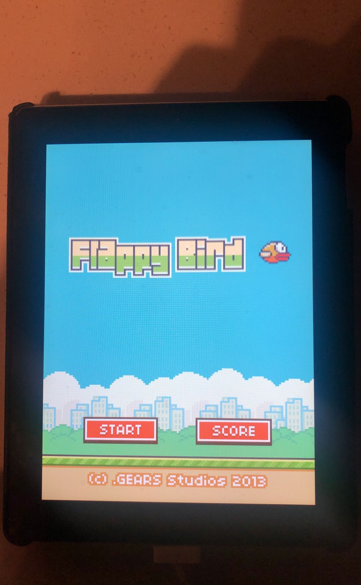 iPad 2 with Flappy Bird Installed