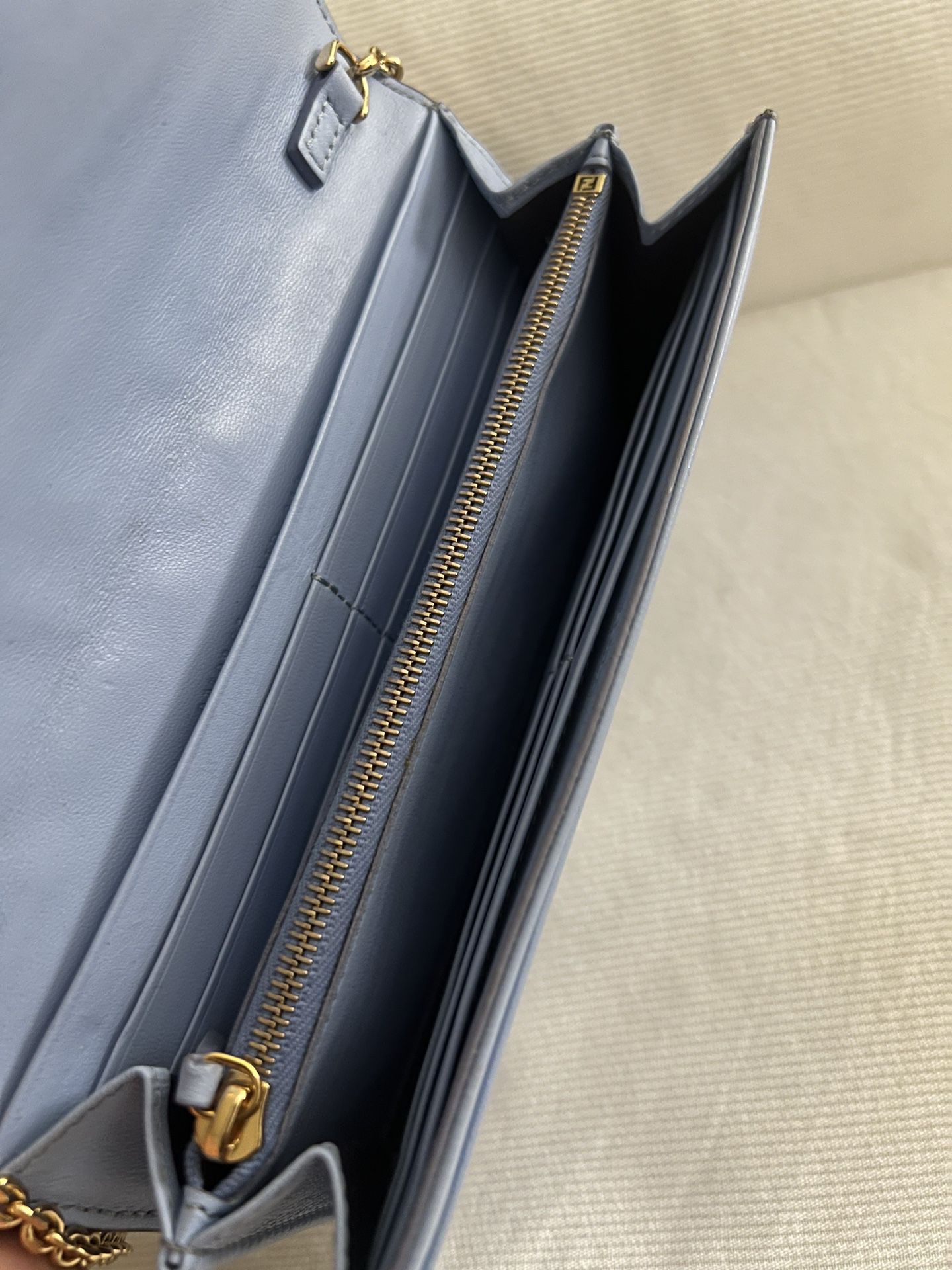Fendi 'Baguette' wallet with chain, Women's Accessories