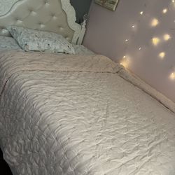 Girls Full Size Bed With Cooling Gel Mattress