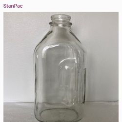 Vintage Stanpac Half Gal Glass Milk Bottle