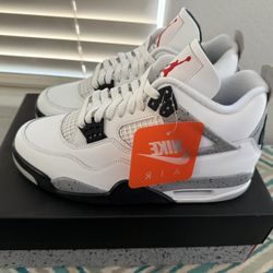 Jordan 4 White Cement 