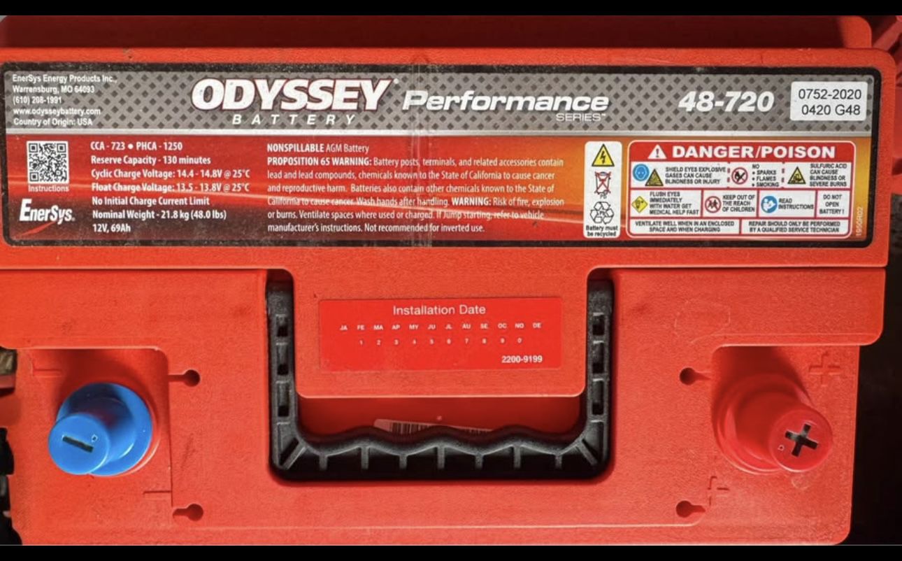 Odyssey Performance Battery 48/H6-AGM