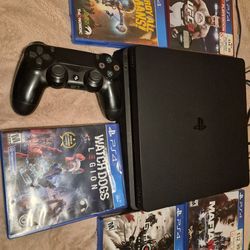 PS4 with 5 games and controller $150 obo