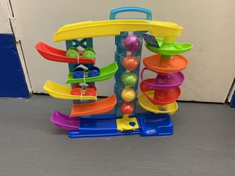 Kids toy ball and car slide