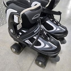 Kids Roller Skates, Boys or Girls, Adjustable Sizes 5 - 8, Light up Wheels