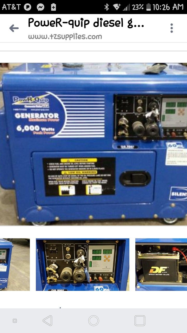 Generac 6000 watt generator