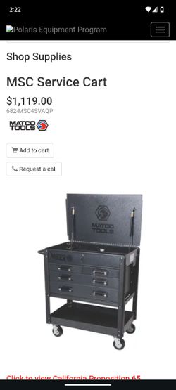 Matco Tool Cart