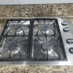 21.5x29.5 Maytag Gas Cooktop Stainless Steel 