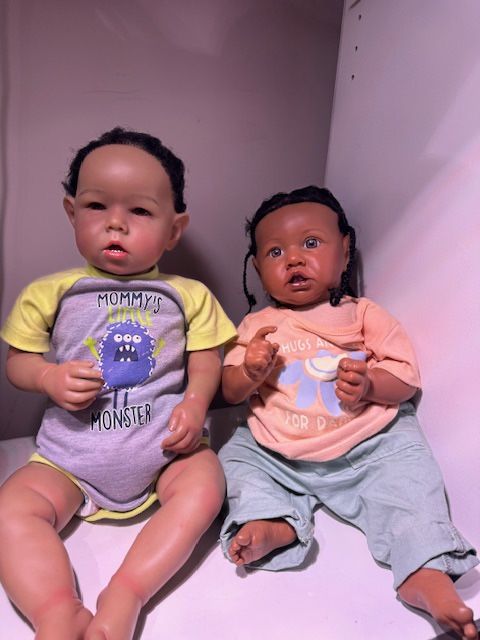 Two Wonderful Weighted Reborn Dolls African American 