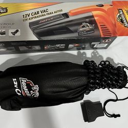 Brand New ARMOR ALL 12V WET/DRY BAGLESS CAR VACUUM AA12V1 ORANGE W BRUSH