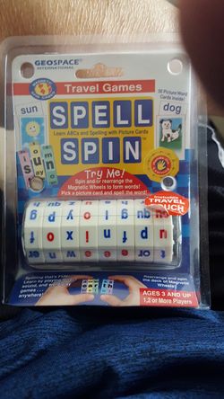 Geospace Spell Spin travel game