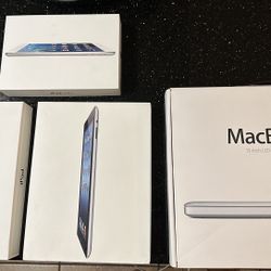 Apple iPad, MacBook (BOXES ONLY)