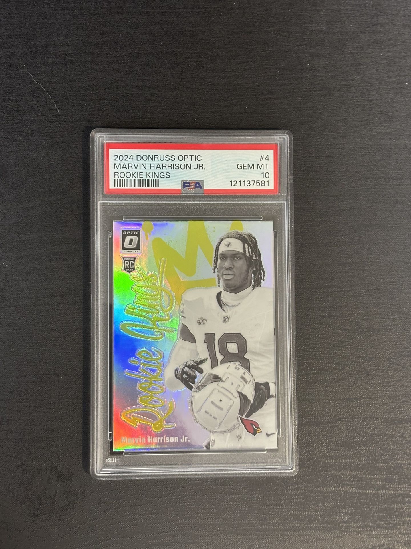 Marvin Harrison Jr Rookie Kings 2024 Rookie PSA 10