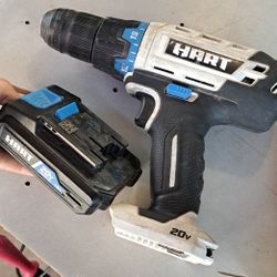 ($25) HART 20V Cordless ½" Drill/Driver + 20V 1.5Ah Lithium-Ion Battery.