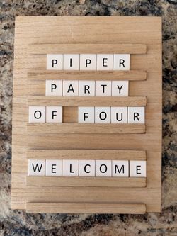 🪵 ABC Wood Tile Letter Message Board Alphabet