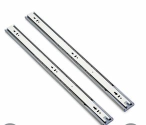Ravinte 1 Pairs 2 Pack Full Extension Ball Bearing Drawer Slides Soft Close Drawer Slides 22 Inch Side Mount Drawer Slides Silver Drawer Rails Track 2