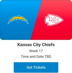Chargers vs Kansas City Chiefs DTBD section 101