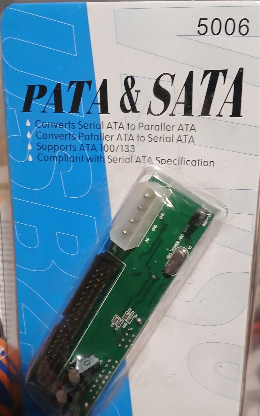 PATA & SATA converter adapter, model 5006