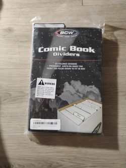 BCW COMIC book. Dividers