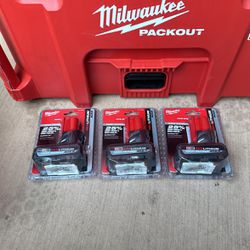 Milwaukee M12 Battery 5.0 ah (80 each) 