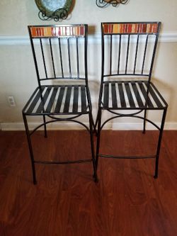 Steel bar stools