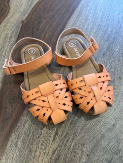 CAT & JACK TODDLER GIRL SANDALS-BROWN