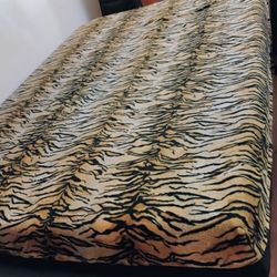 Top Of The Line Futon Mattress  W/ Tiger Print Cover