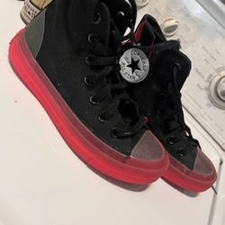 Pink And Black Converse