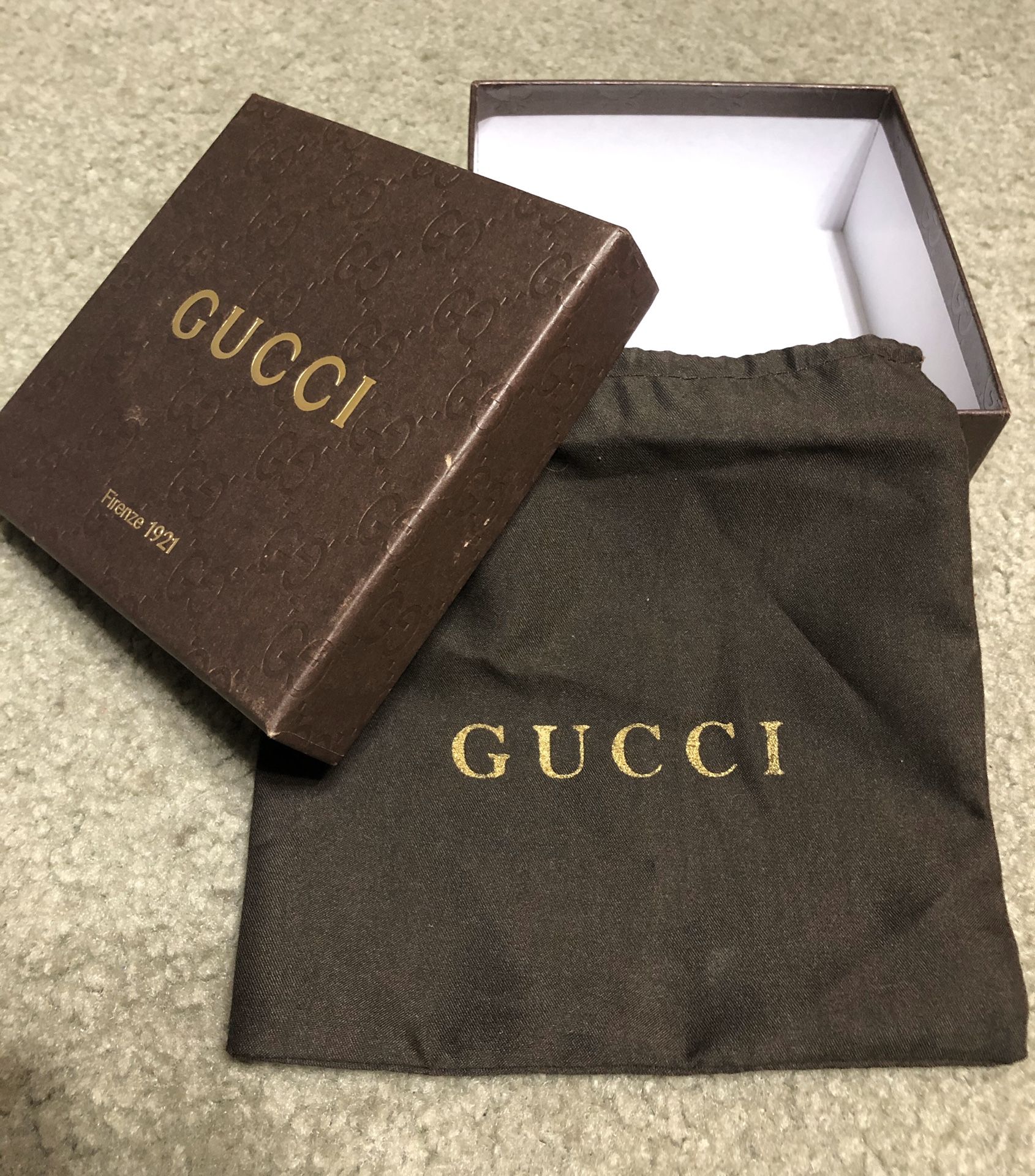 Empty Gucci Gift Box w/Dust Bag