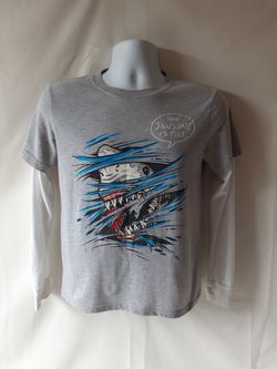 Hybrid boys graphic long sleeve t-shirt."HOW JAWSOM IS THIS".size XL