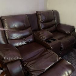 Sofa Recliner Leather 