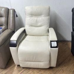 Delivery available white electric recliner