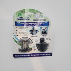 TubShroom® Ultra (Stainless) Strainer Plus StopShroom® Plug Combo for Tub Drains