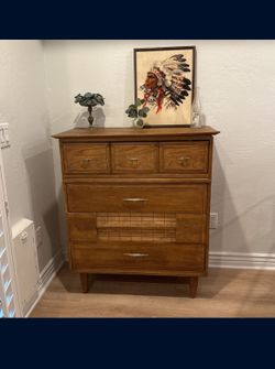 True Mid Century Tall Boy Dresser 