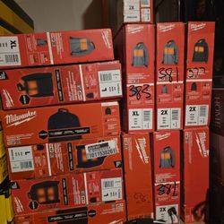 Milwaukee and Dewalt heated jackets