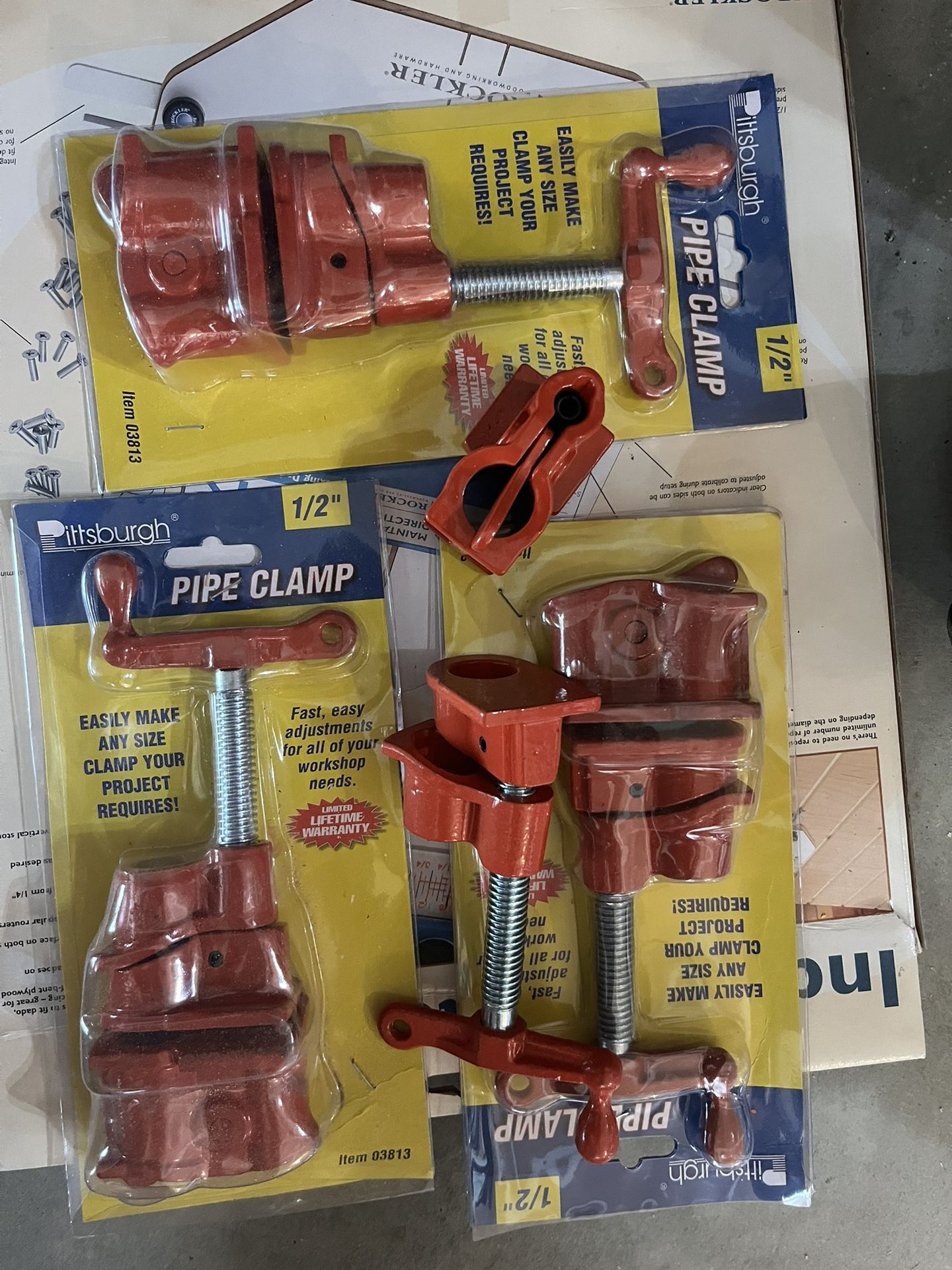 1/2 Inch Pipe Clamps