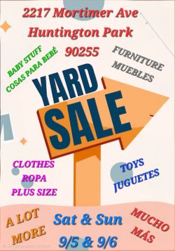 Huge yard sale
