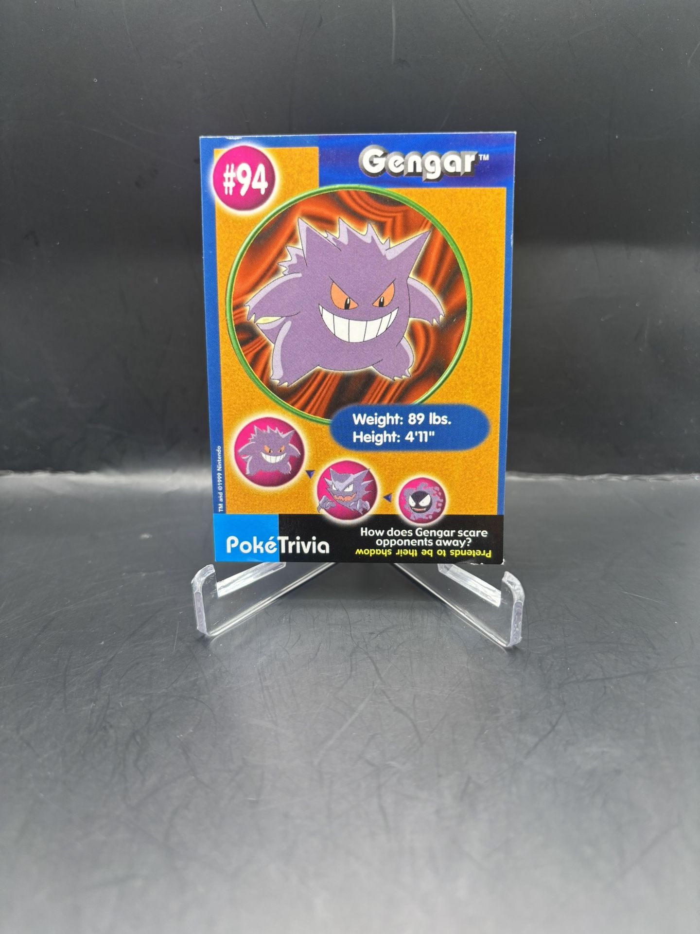 Pokémon Gengar 1999 Burger King Poketrivia